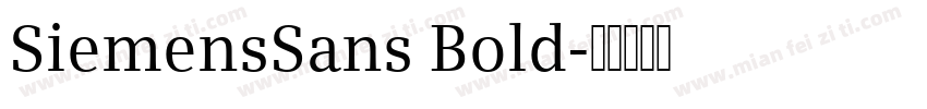 SiemensSans Bold字体转换